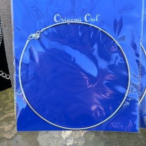 Origami Owl retired chain collar silver